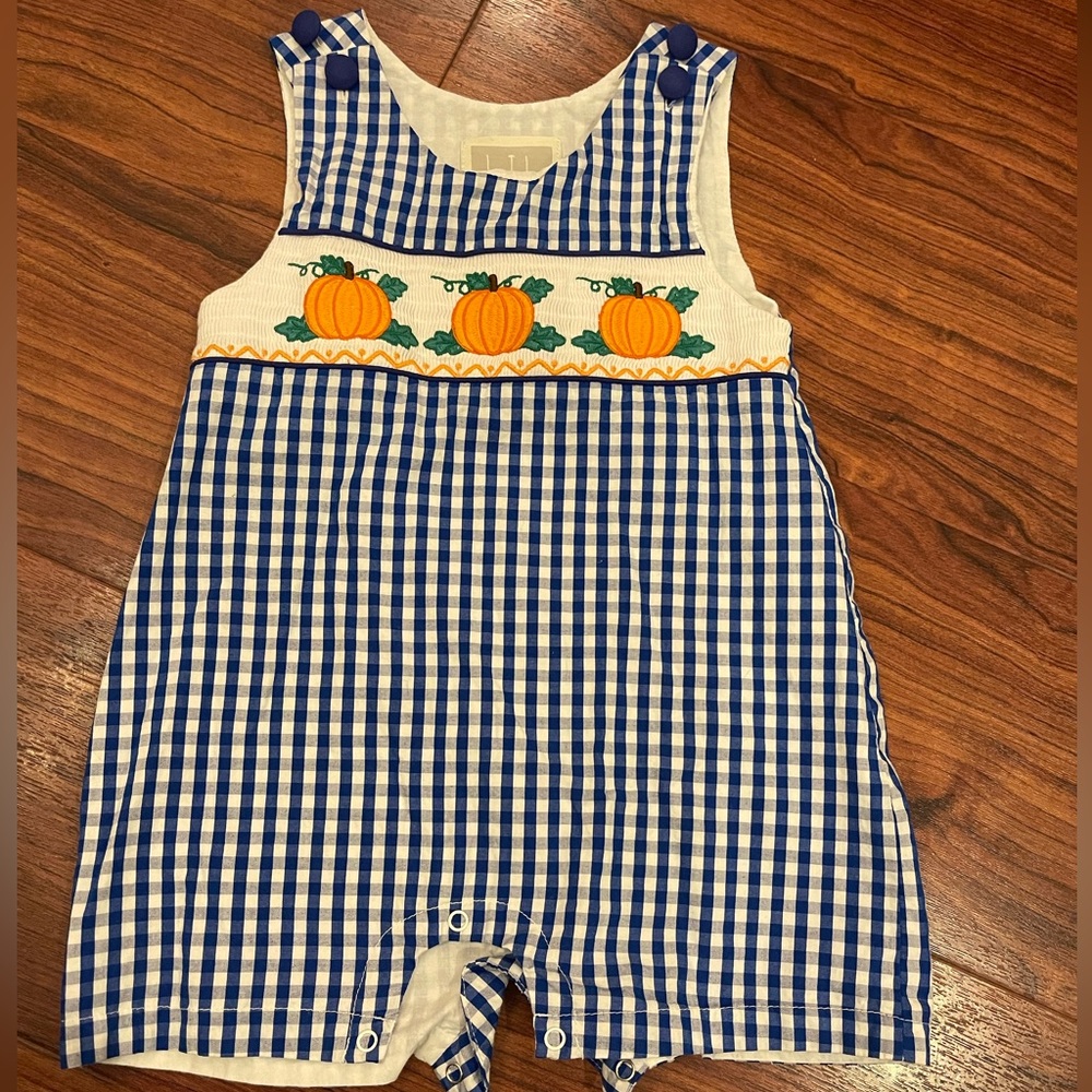 2T pumpkin onesie